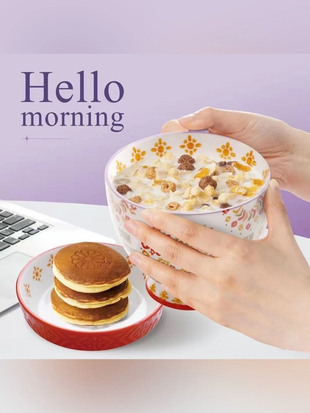 Ceramic Coffee Mug Set of 2 – 15 oz Mugs + Saucers